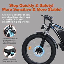 Ronson Electric Bicycle for Adults Dual Motor 1000W/2000W 48V/23AH Black-2000W (New upgraded style)