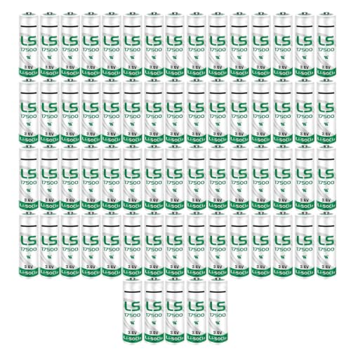 SJEFDVDFFGS [80-Pack] LS17500 A 3.6-Volt Lithium Battery, LS17500 LS 17500 for CNC Water Meters Frequency Converters,3600mAh