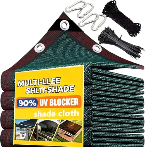 LJTGFHP 90% Shade Cloth for Garden -24 x 50 ft Durable Mesh Tarp with Grommets, Sunblock Net for Patio for Plants Greenhouse Outdoor Pergola Sun Shade Neting for Chicken Coop Cover