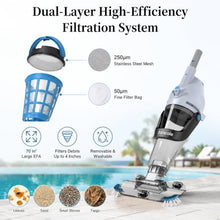 fancole Pool Vacuum, Upgraded Dual Mode & 22 GPM Powerful Suction