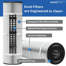 Excel Replacement Pool Filters for Pentair Clean & Clear Plus 520 / Waterway Crystal Water 525 Cartridges | XLS-706 4PACK Filters