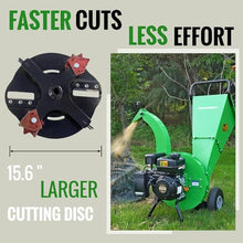 GARDENBEAUT S1 Wood Chipper, 20: 1 High Reduction Ratio, 7 HP 212cc Heavy Duty Engine Gas Powered, 3" Max Wood Diameter Capacity, Robust Shredder Mulcher with Large Cutting Rotor