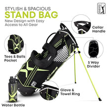 PGA TOUR P1 Extreme 16-Piece Junior Golf Club Set Green/Black