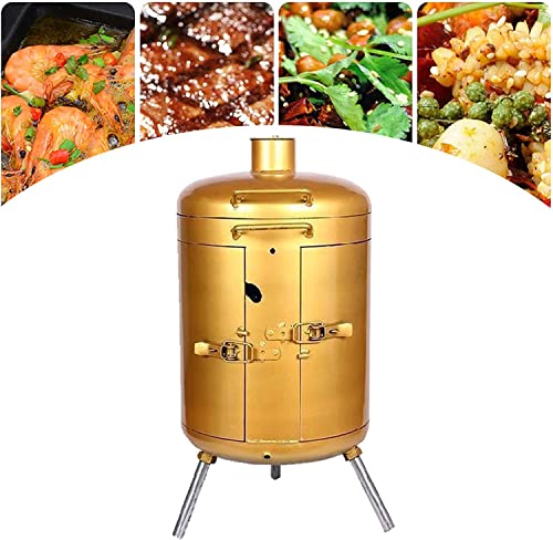 NEWCES Safety Certification Large BBQ Grills Charcoal Barbecues Grill Adjustable Firepower Freestanding Barbecues w/Lid & Barbecue Accessories for Outdoor/Indoor