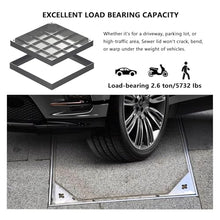 WXPWAMZ Stainless Steel Inspect Cover 2.6 Ton Load Capaci Metal Access Panel for Driveways Roads and Patios (30 x 90 cm)
