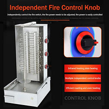 Kebab Machine Electric Vertical Grill Smokeless Barbecue Grill Stoves Stainless Steel with Burners, Gyro Broilers Home Vertical Rotisserie Oven, Kitchen Barbecue Accessories