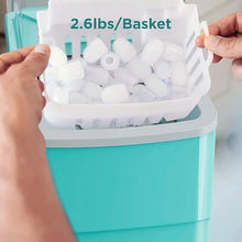 TEDILUVI Ice Makers Countertop 9 Cubes Ready in 6 Mins 26lbs in 24Hrs Self-Cleaning Machine with Scoop and Basket