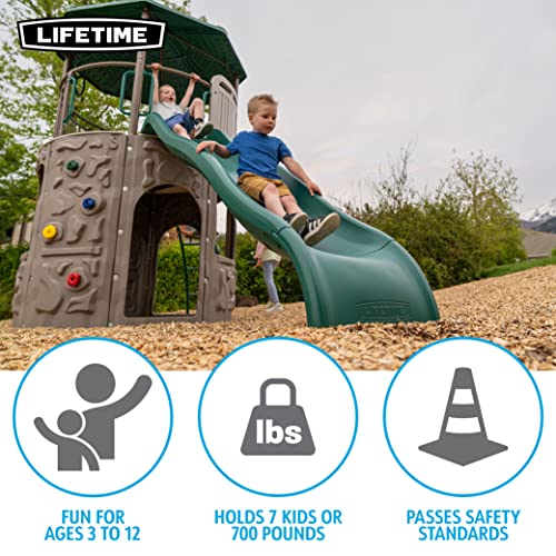 Lifetime Adventure Slide Tower Playset Earthtone