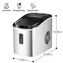 TEDILUVI Ice Maker Machine Countertop 26 Lbs in 24 Hours Electric and Compact Potable