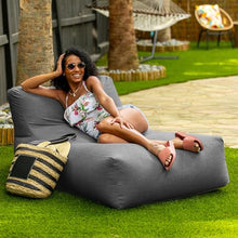 Jaxx Coza Outdoor Sun Lounger - Luxurious Giant Outdoor Chaise - Sunbrella, Charcoal