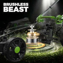17" Cordless Lawn Mower, 40V Electric Lawnmower for Garden/Patio/Yard/Lawn