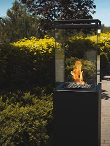 Planika Lighthouse - Patio Heater Outdoor Fireplace for Patio Fueled with Propane Gas 20 lbs cylider - Cover and Regulator Included