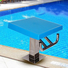 AMHUKIP 1pc Heavy Duty Swimming Pool Diving Platform -15° Inclined Anti-Slip Diving Board for Training & Competition