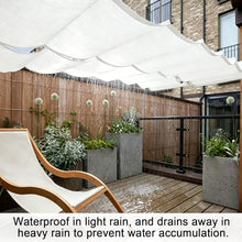 FENGZEQUAN U-Shaped Sunshade Net Replacement Pergola Awning Outdoor Canopy pergola roof Hang Down u Shape Wave Awning,for Outdoor Patio Porch Garage Deck Backyard Awning(W1.6*L11m/W5.24*L36.08ft)