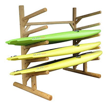Log Kayak Rack 5 Place 1 Sided SUP Unfinished