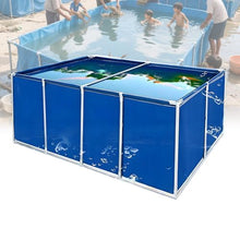 Large Water Tank Simple Swimming Pool Canvas Fish Pond Aquaculture Water Tank Cistern for with Drain Valve Fish Pond Fish Tank Fish Pond Canvas (1.5 * 1 * 0.5m)