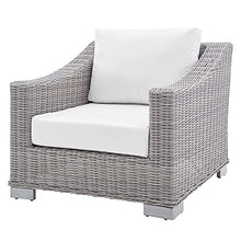 America Luxury - Outdoor Lounge Sofa Chair Table Set Rattan Wicker Modern White