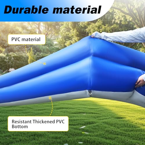 OZIS 20FT PVC Inflatable Gaga Ball Pit with Built-in Blower Blue