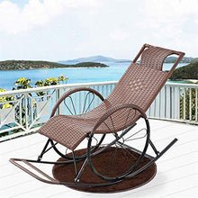 Lightweight Rocking Chair Recliner Home Rocking Chair Adult Leisure Chair Old Chair Lazy Leisure Balcony Siesta Chair Wicker Zero Gravity Rocker Outdoor Patio Garden Recliner Seat (Size : B)