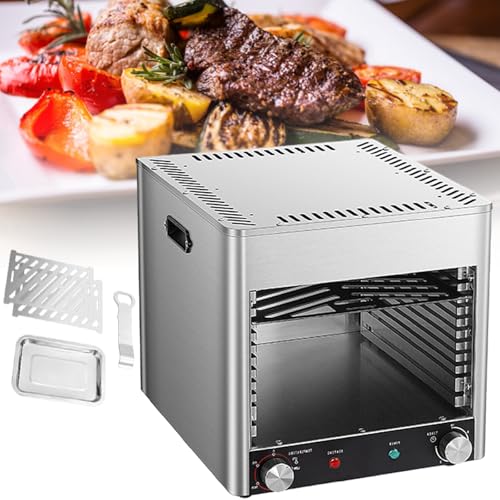 YXCUSAM Steak Grill,Electric Barbecue,Portable Stainless Steel BBQ,Smokeless Indoor Grill, for Restaurants, Kitchens (110v)