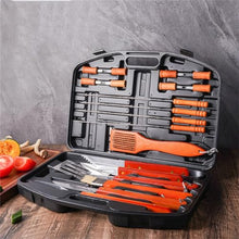 Outdoor 18 Piece Set of Barbecue Utensils and Tools Complete of