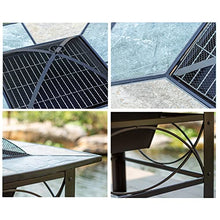 YUHUAWF Grill Outdoor Camping Outdoor Barbecue Table Grill Yard Garden Iron Art Balcony Leisure Heating Brazier BBQ Grill