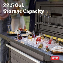 Keter 89.8 Qt Portable Outdoor Patio Cooling Chest, Graphite