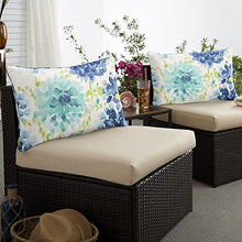 Mozaic Home Richloom Outdoor/Indoor Deep Seating Sofa Cushion Set, 27in x 30in x 5in, Blue 3 Count