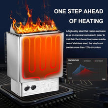 Electirc Sauna Heaters, 3KW-9KW Stainless Steel Electric Sauna Heating Stove with External Controller,Timer: 0-180 Min,Temperature: 0-110℃,for Home (6kw)