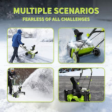 KUSOLE Cordless Snow Blower, 20 inches Wide, 10 inches deep, Maximum Snow-Throwing Distance 33 feet, 3500W brushless Motor. 2batteries