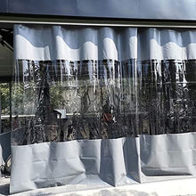 Outdoor Clear Tarp Curtain, PVC Heavy Duty Waterproof Tarpaulin Side Panels with Eyelets, Transparent Tarpaulin Partition Rain Curtain for Pergola, Porch, Gazebo, Patio,W×H-3.8×2.2m(12.5 * 7.2ft)