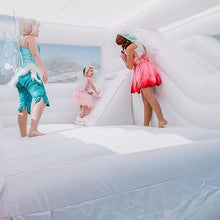 BOZHOUYUPIN 15FT Inflatable Bounce House with Slide White