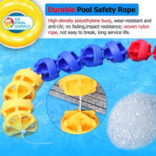 YXXSDP Pool Safety Rope Divider Float Line Kits with 2 Stainless Steel Hook, Swimming Pool Buoy Lines for Practice and Races, Lane Line Pool Equipment, Customizable Lengths(19.7ft/6m)