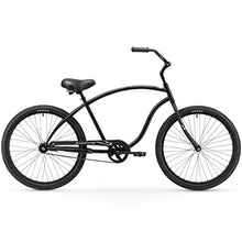 Firmstrong Chief Man Single Speed Beach Cruiser Bicycle Matte Black