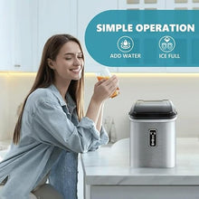 TEDILUVI Ice Maker Machine Countertop 26 Lbs in 24 Hours Electric and Compact Potable