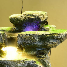 Luxurious 5.1 ft Cement Standing Water Fountain with Modern Feng Shui Design | Rain & UV Protection for Indoor & Outdoor Use, Weather-Resistant, and Easy to Assemble with LED Light Housewarming(#A)