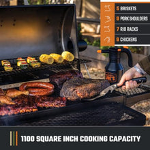 Oklahoma Joe’s Laredo Series 1100 Offset Charcoal Smoker and Grill with 1100 sq. in. Cooking Area in Black