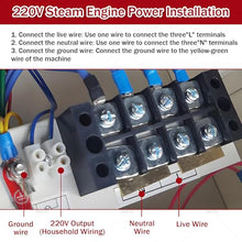 DNEPEI Quick Heating Steam Shower Generator Kit, Auto Drain Valve, Digital LED Controller Waterproof Digital Controller 95–131℉ for Steam Room Renovation 3kw-110v