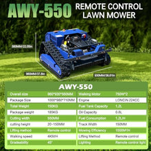 All-Terrain RC Mower – 9.2HP Gas, 54cm Deck, 42° Slope, Auto-Retract Blades, 1600W Brushless, Zero-Turn, Modular Relays – for Farm, Orchard, Dense Grass – Professional Crawler Machine