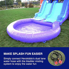HERO KIDDO Enchanted Forest Bounce House Water Slide with Pool