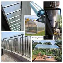 Suwooy Polycarbonate Roof Panels,Replacement Plastic Roofing Sheets Greenhouse Cold Frames,0.8mm Glassfiber Solid Sheet,Daylighting Panel,Waterproof/Anti-uv,Easy to Bend and Cut,W×L-47×787in