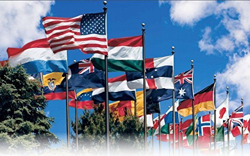 3x5 United Nations Member Set 3x5' Flags International 193 UN Countries Fade Resistant Double Stitched Premium Penant House Banner Grommets