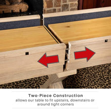 Freetime Fun 12 FT Shuffleboard Table Rustic Oak