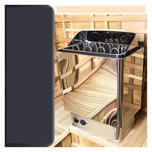 POGHDBXA Sauna Accessories, Sauna Heater, Stove for Room, Small Stainless Steel for Home, Heating Equipment, Dry, Constant Temperature Wall Boiler for, Hotel, SPA(3kw)