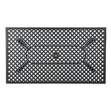 Christopher Knight Home Cayman Cast Aluminum Rectangle Table, Black Sand