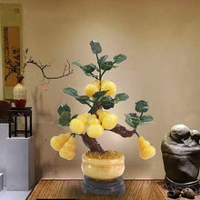 YXIANG56Q Fake Plants Jade Ornaments and Feng Shui Potted Plants - Artificial House Decoration Bonsai Tree(Medium)