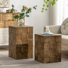 CHmrfvqtus Couch Side Table Wabi-sabi Vintage Sofa Side Table, Storage Coffee for Small Living Room, Bedside Cabinet for Homestay, Hotel & Bedroom(Medium)