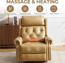 UOPYNE Oversized Power Lift Recliner with Massage Heat for Elderly