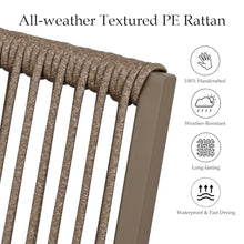 Coreporch Outdoor HDPE Patio Dining Chairs ，400Lbs，Light Brown ，Set of 4