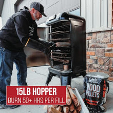 GRILLA Mammoth Vertical Smoker with 5 Trays, High Smoke Production, Wifi Enabled Touchscreen Controller, For Smoking, Outdoor Cooking, and Grilling